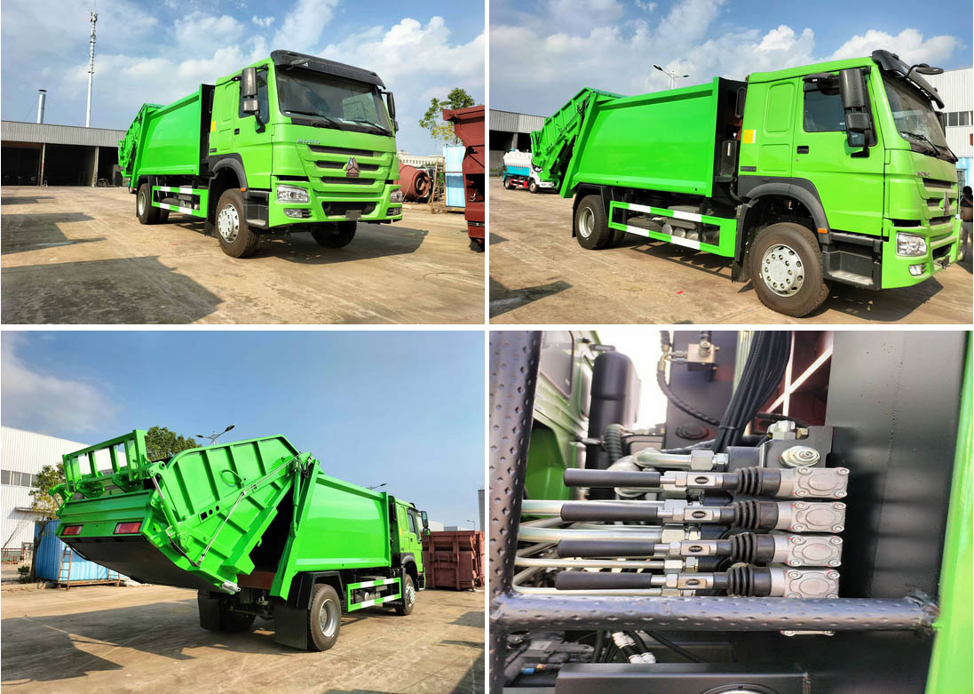 GARBAGE COMPACTING TRUCK